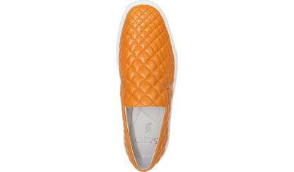 Franco Sarto Sarto Prato 3 Slip On Platform Sneaker Orange Leather