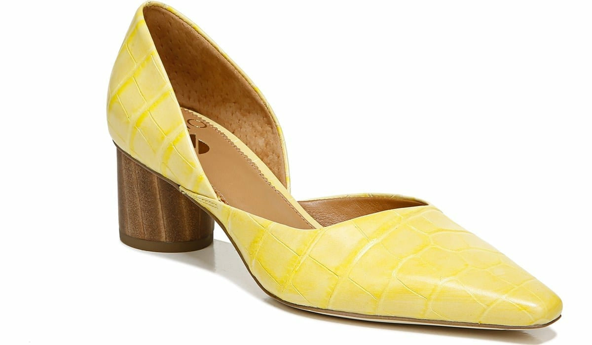 Franco Sarto Sarto Rita Pump Lemonade Crocco Leather