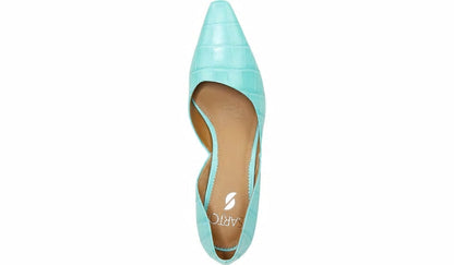 Franco Sarto Sarto Rita Pump Aqua Crocco Leather