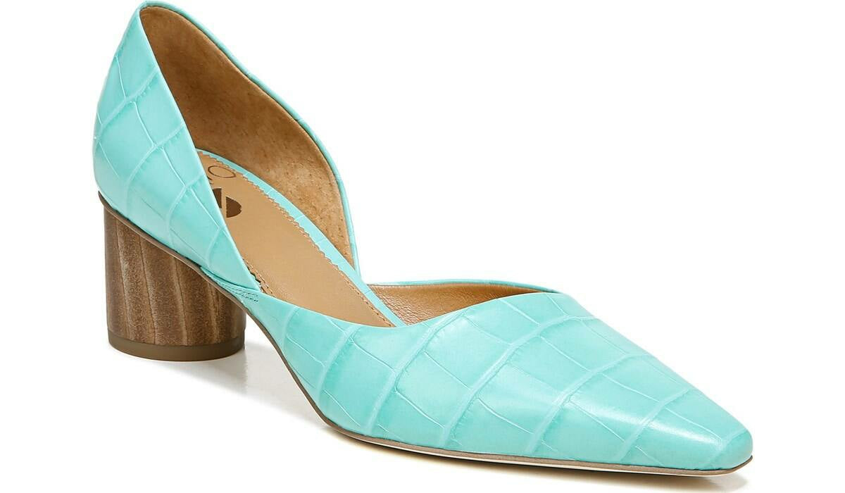 Franco Sarto Sarto Rita Pump Aqua Crocco Leather