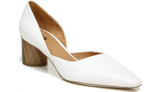Franco Sarto Sarto Rita Pump White Crocco Leather