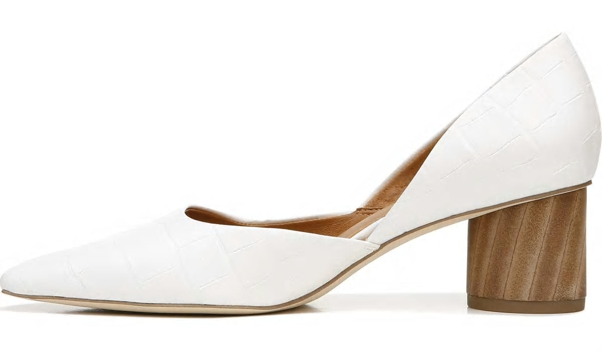 Franco Sarto Sarto Rita Pump White Crocco Leather