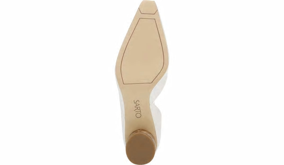 Franco Sarto Sarto Rita Pump White Crocco Leather