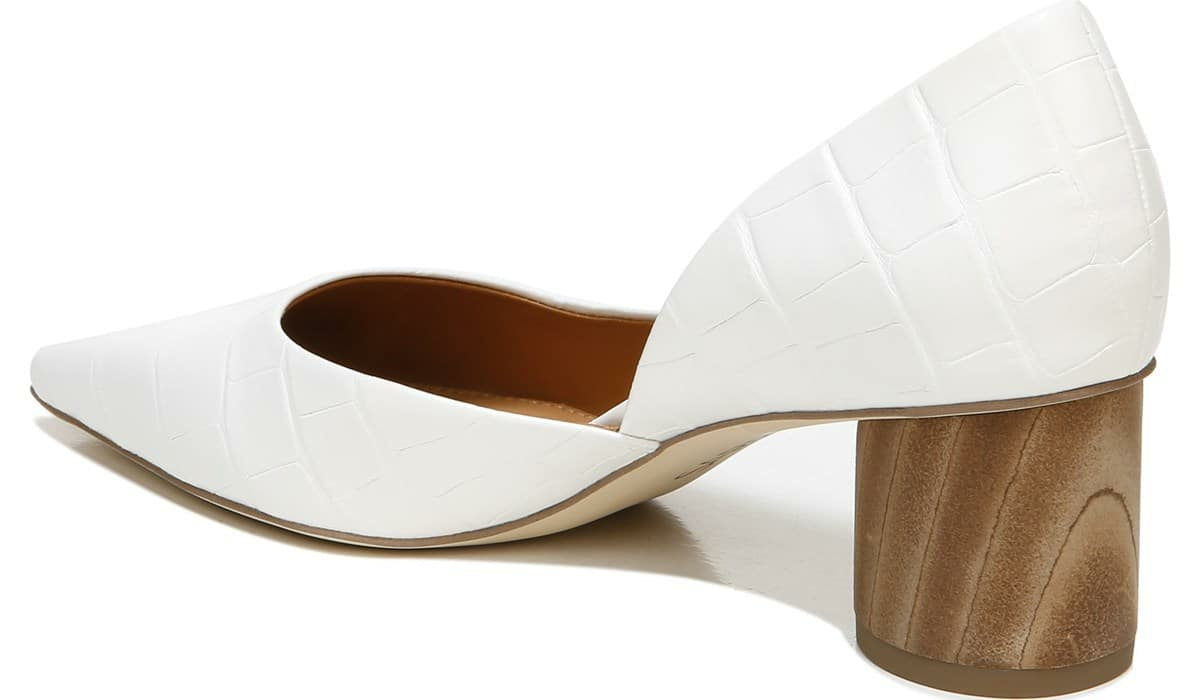 Franco Sarto Sarto Rita Pump White Crocco Leather