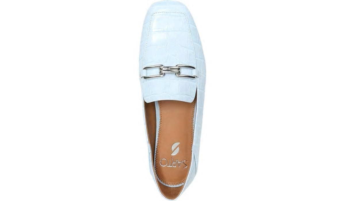 Franco Sarto Sarto Tamra Loafer Airy Blue Crocco Leather