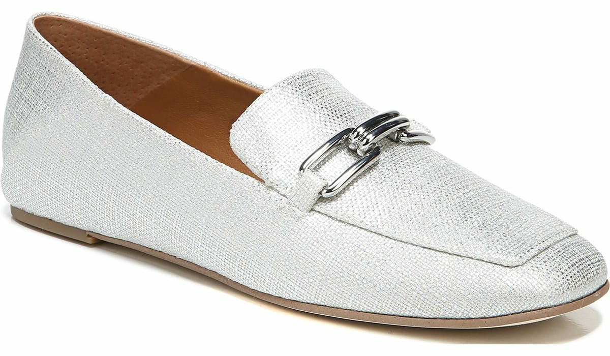 Franco Sarto Sarto Tamra Loafer Silver Fabric
