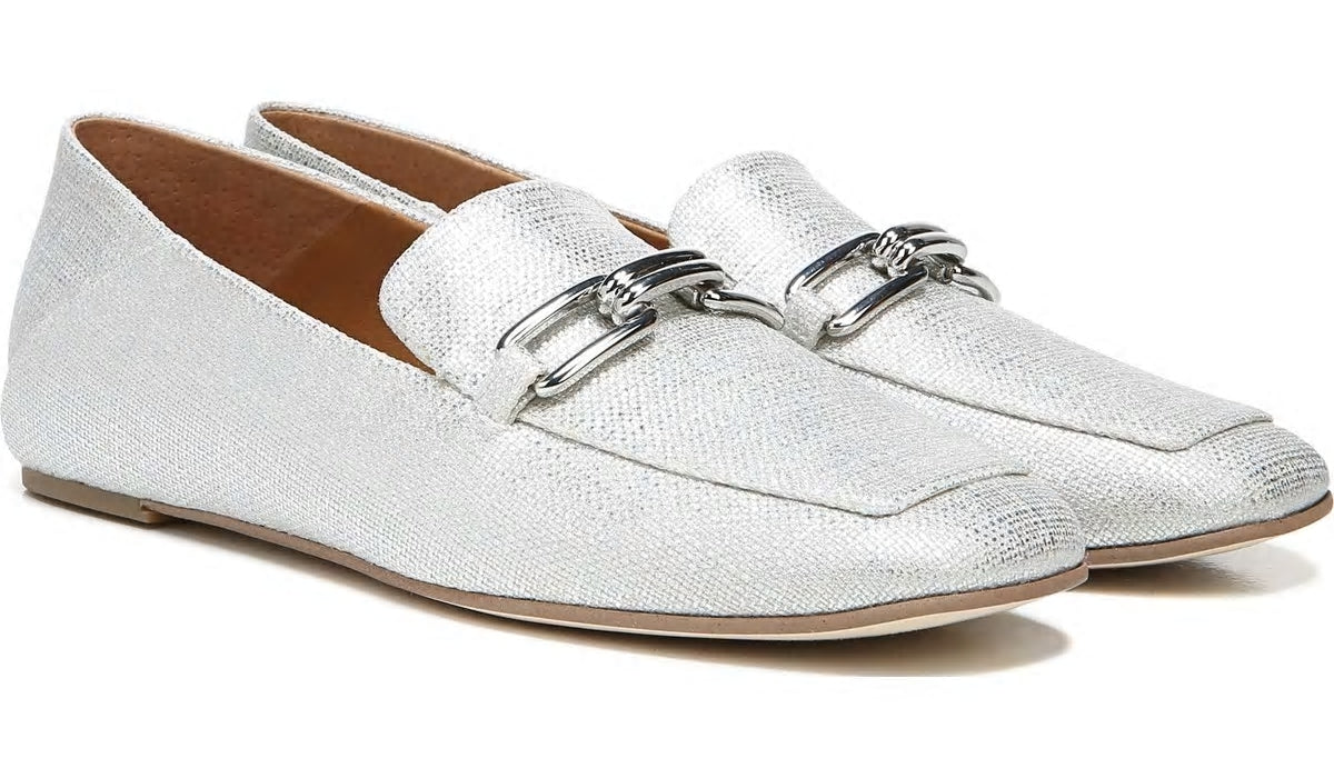 Franco Sarto Sarto Tamra Loafer Silver Fabric