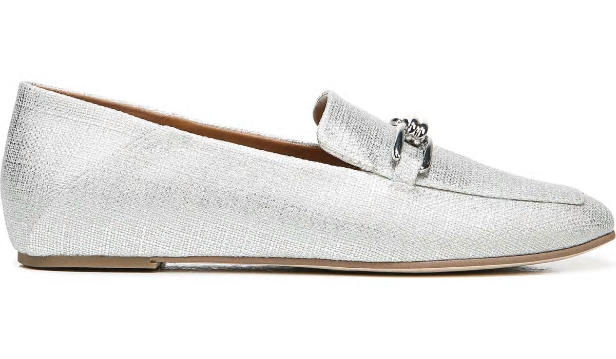 Franco Sarto Sarto Tamra Loafer Silver Fabric