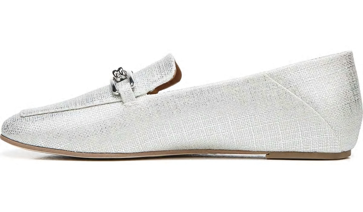 Franco Sarto Sarto Tamra Loafer Silver Fabric