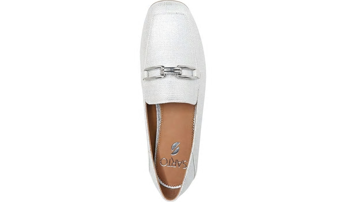 Franco Sarto Sarto Tamra Loafer Silver Fabric