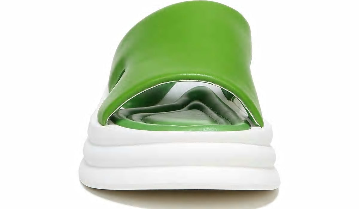 Franco Sarto Sarto Vina Platform Slide Sandal Acid Green Leather