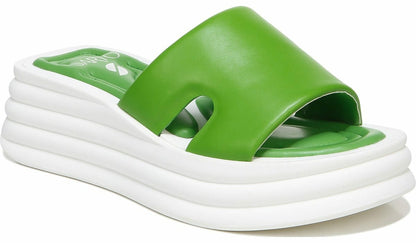 Franco Sarto Sarto Vina Platform Slide Sandal Acid Green Leather