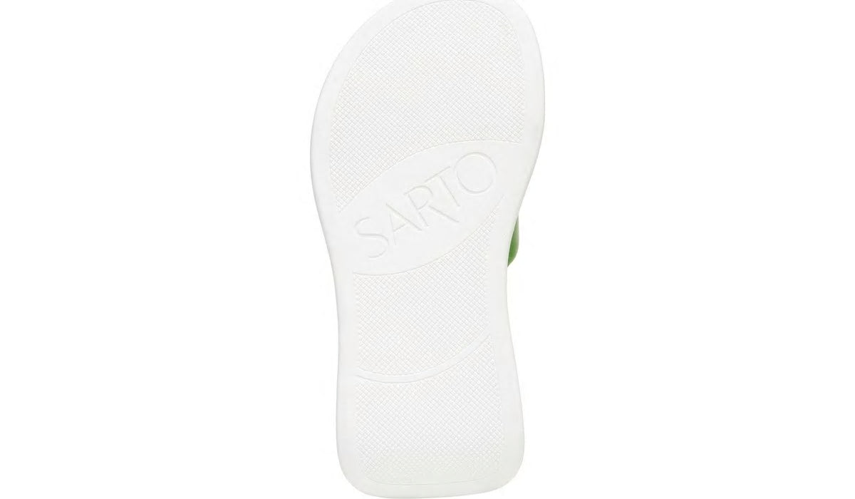 Franco Sarto Sarto Vina Platform Slide Sandal Acid Green Leather