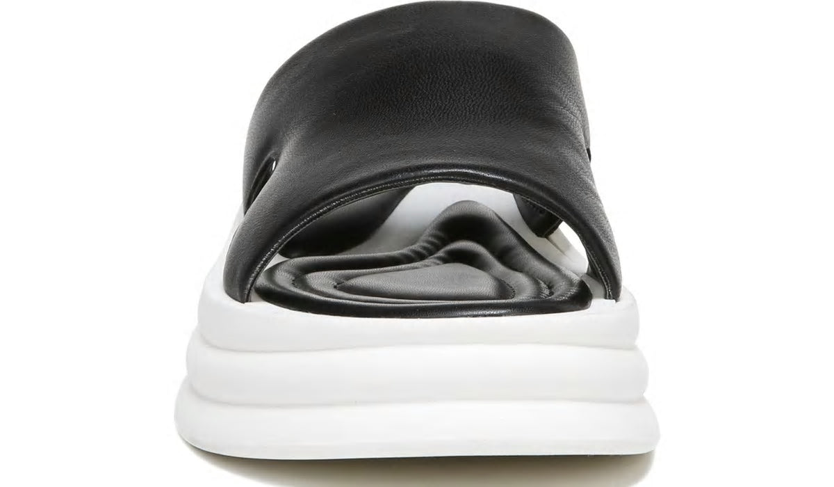 Franco Sarto Sarto Vina Platform Slide Sandal Black Leather