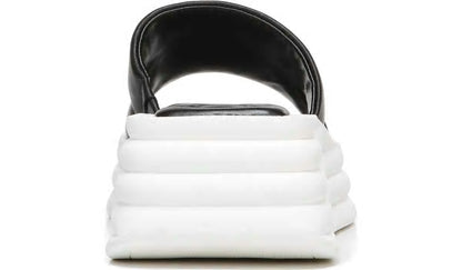 Franco Sarto Sarto Vina Platform Slide Sandal Black Leather