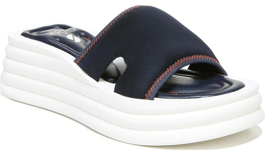 Franco Sarto Sarto Vina 2 Platform Slide Sandal Inky Navy Fabric