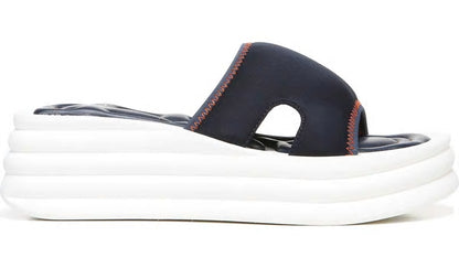Franco Sarto Sarto Vina 2 Platform Slide Sandal Inky Navy Fabric