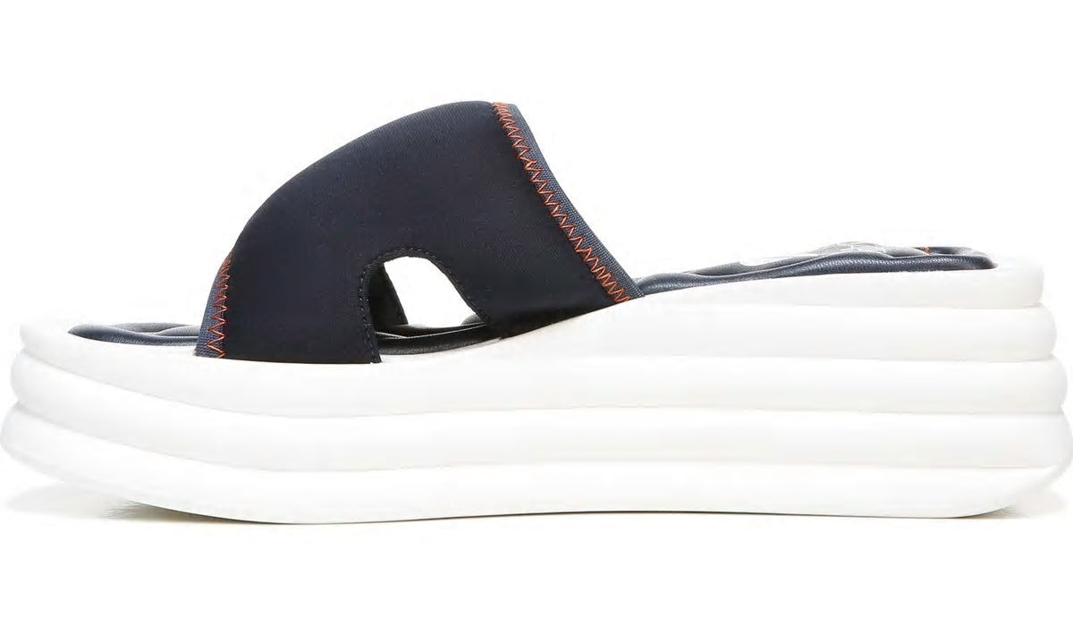 Franco Sarto Sarto Vina 2 Platform Slide Sandal Inky Navy Fabric