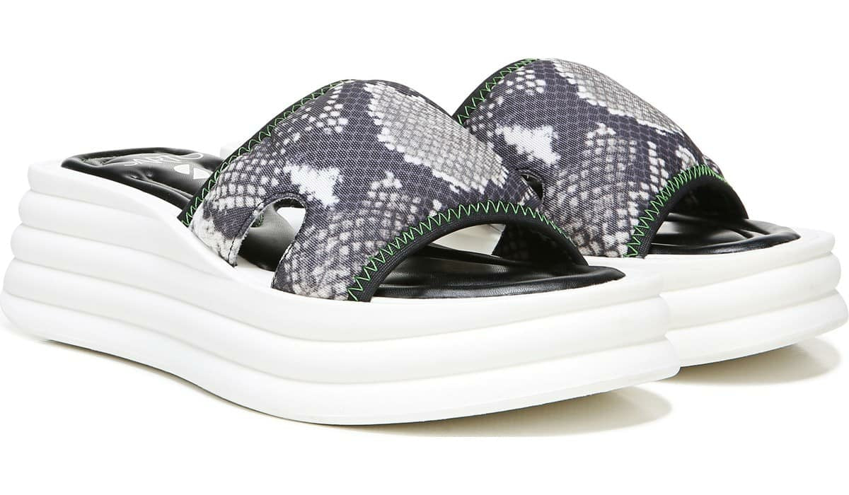 Franco Sarto Sarto Vina 2 Platform Slide Sandal Roccia Mesh