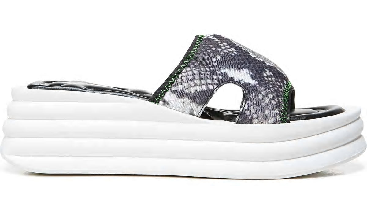 Franco Sarto Sarto Vina 2 Platform Slide Sandal Roccia Mesh
