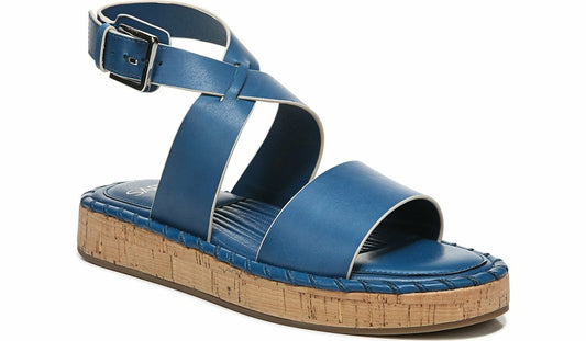 Franco Sarto Sarto Zarlo Platform Sandal Teal Leather