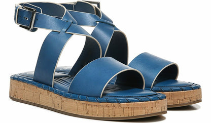 Franco Sarto Sarto Zarlo Platform Sandal Teal Leather