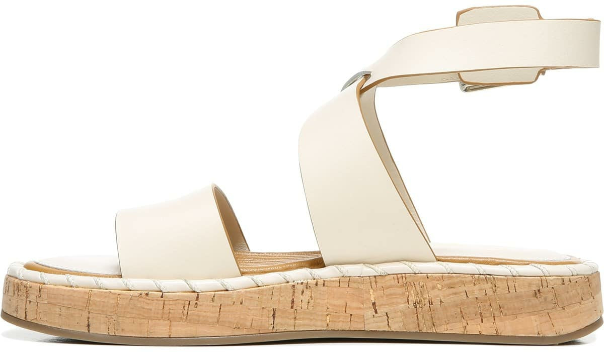 Franco Sarto Sarto Zarlo Platform Sandal Cream Leather