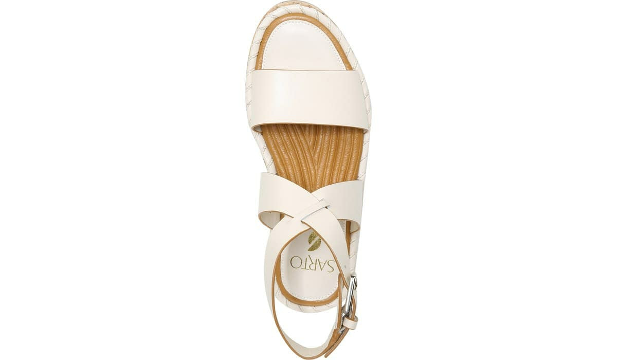 Franco Sarto Sarto Zarlo Platform Sandal Cream Leather