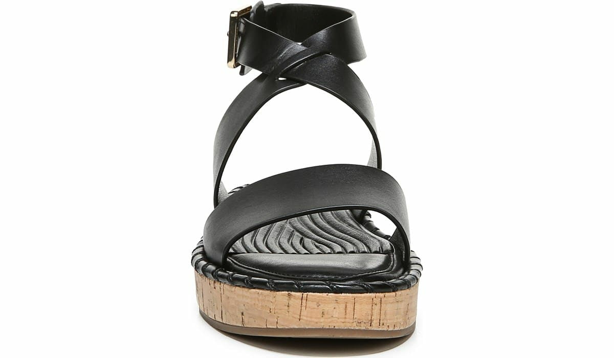 Franco Sarto Sarto Zarlo Platform Sandal Black Leather
