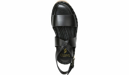 Franco Sarto Sarto Zarlo Platform Sandal Black Leather