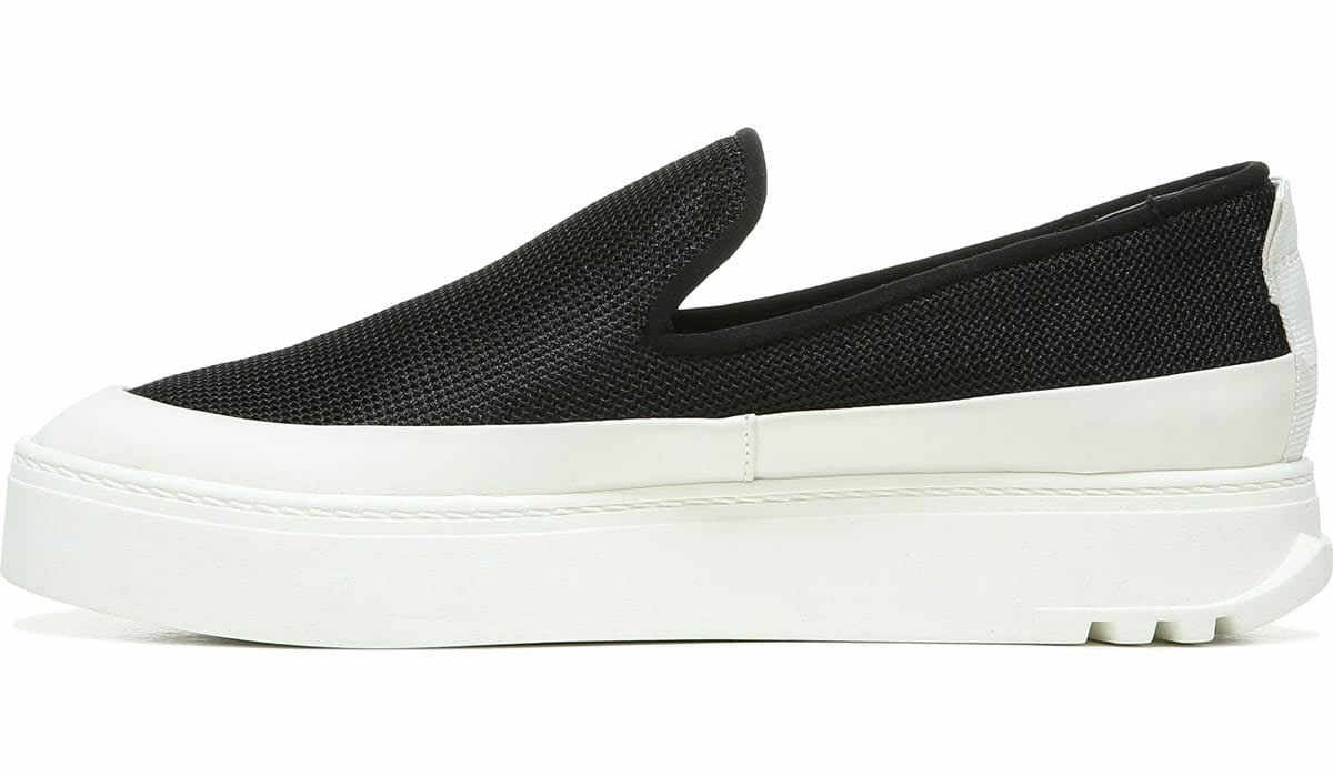 Franco Sarto Sarto Debra 2 Platform Slip On Sneaker Black Fabric