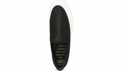 Franco Sarto Sarto Debra 2 Platform Slip On Sneaker Black Fabric