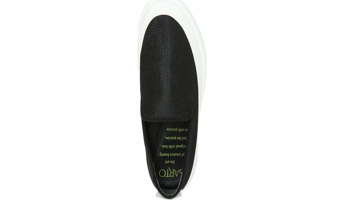 Franco Sarto Sarto Debra 2 Platform Slip On Sneaker Black Fabric