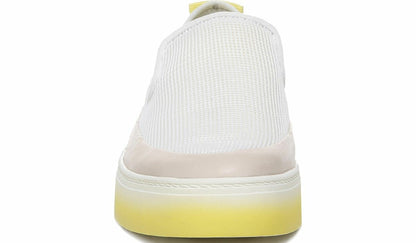 Franco Sarto Sarto Debra 2 Platform Slip On Sneaker White Fabric