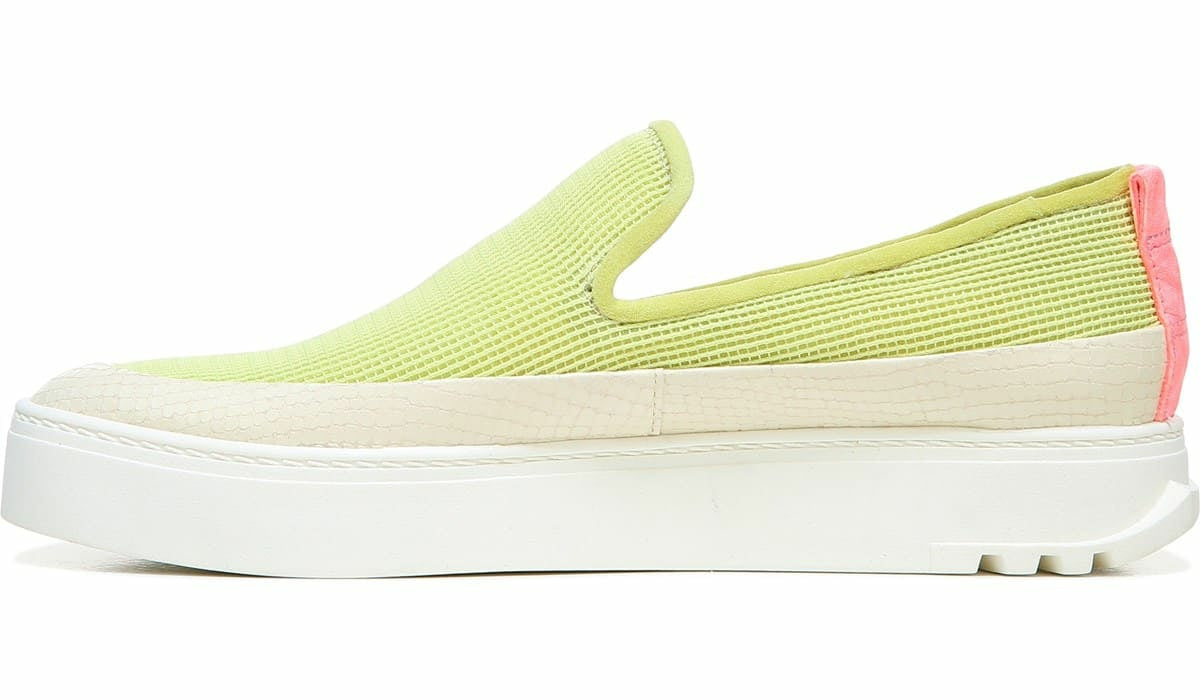 Franco Sarto Sarto Debra 2 Platform Slip On Sneaker Citron Leather
