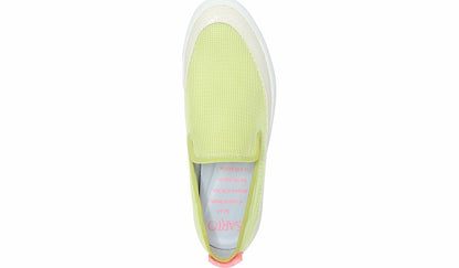 Franco Sarto Sarto Debra 2 Platform Slip On Sneaker Citron Leather