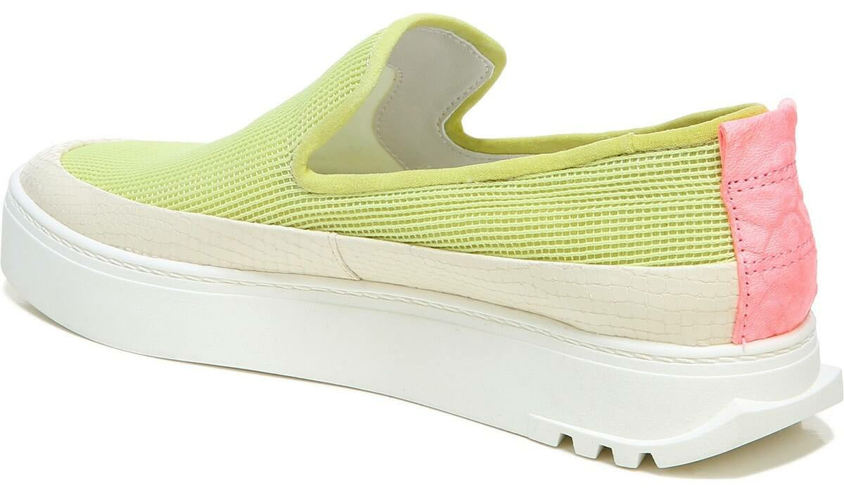 Franco Sarto Sarto Debra 2 Platform Slip On Sneaker Citron Leather