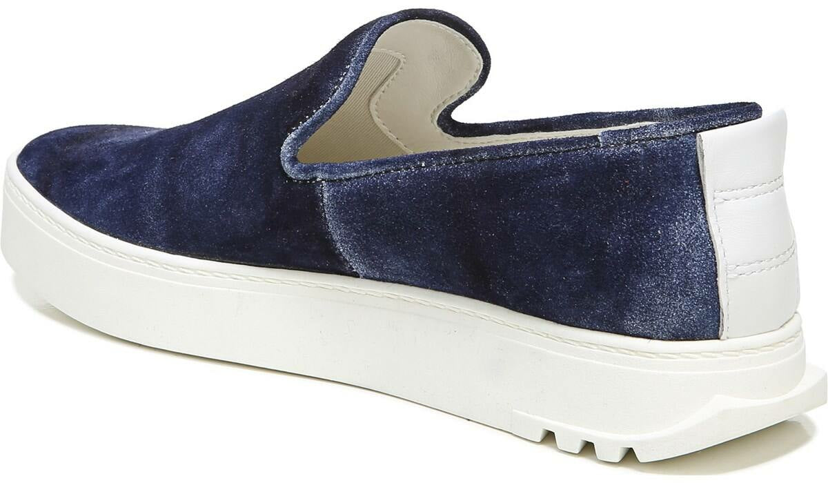 Franco Sarto Sarto Debra 3 Platform Slip On Sneaker Indigo Suede