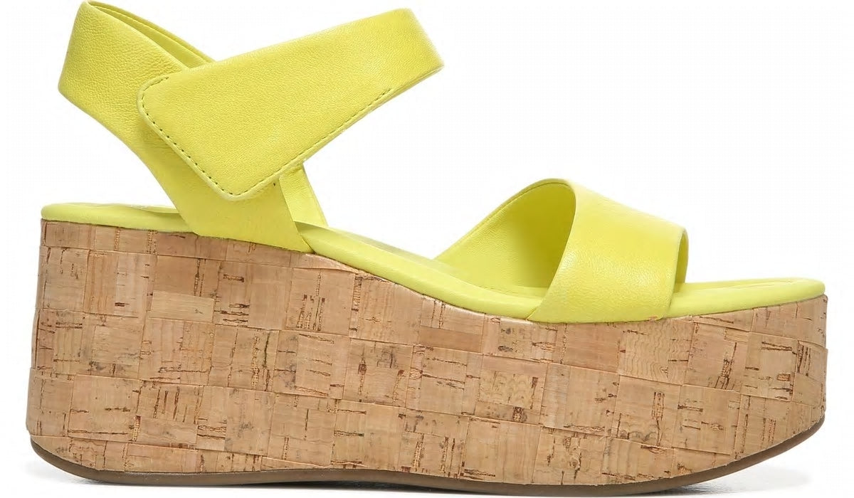 Franco Sarto Sarto Demi 2 Platform Wedge Sandal Limeade Leather