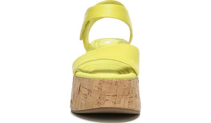 Franco Sarto Sarto Demi 2 Platform Wedge Sandal Limeade Leather