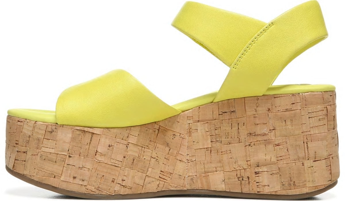 Franco Sarto Sarto Demi 2 Platform Wedge Sandal Limeade Leather