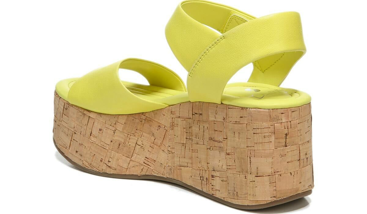 Franco Sarto Sarto Demi 2 Platform Wedge Sandal Limeade Leather