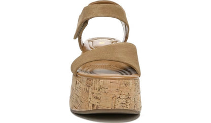 Franco Sarto Sarto Demi 2 Platform Wedge Sandal Toasted Barley Suede