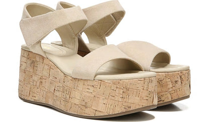 Franco Sarto Sarto Demi 2 Platform Wedge Sandal Sand Suede