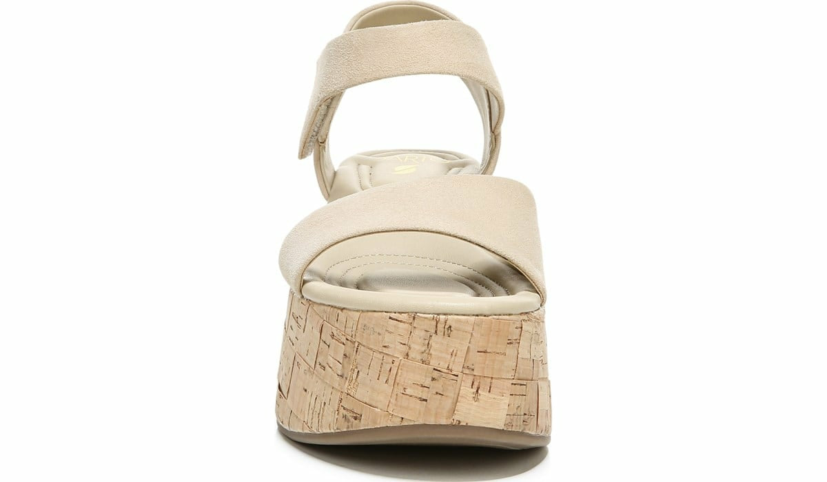 Franco Sarto Sarto Demi 2 Platform Wedge Sandal Sand Suede