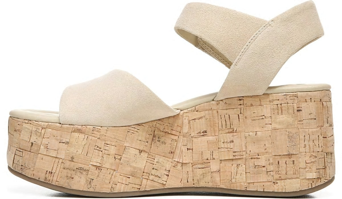 Franco Sarto Sarto Demi 2 Platform Wedge Sandal Sand Suede