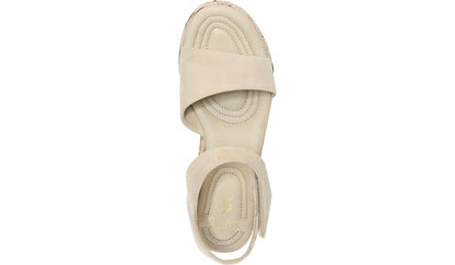 Franco Sarto Sarto Demi 2 Platform Wedge Sandal Sand Suede