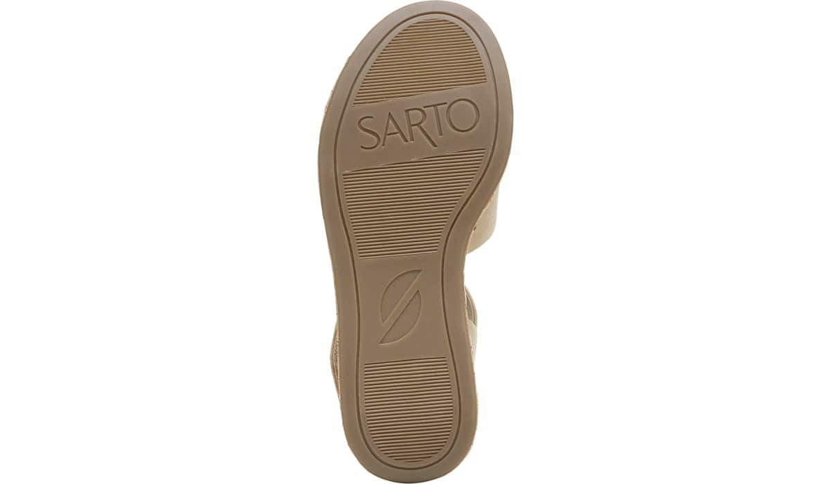 Franco Sarto Sarto Demi 2 Platform Wedge Sandal Sand Suede