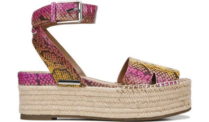 Franco Sarto Sarto Lexie 3 Espadrille Platform Sandal Multi Leather