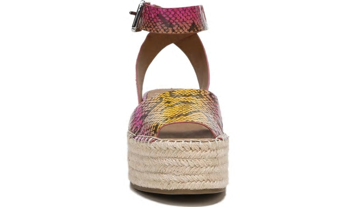 Franco Sarto Sarto Lexie 3 Espadrille Platform Sandal Multi Leather